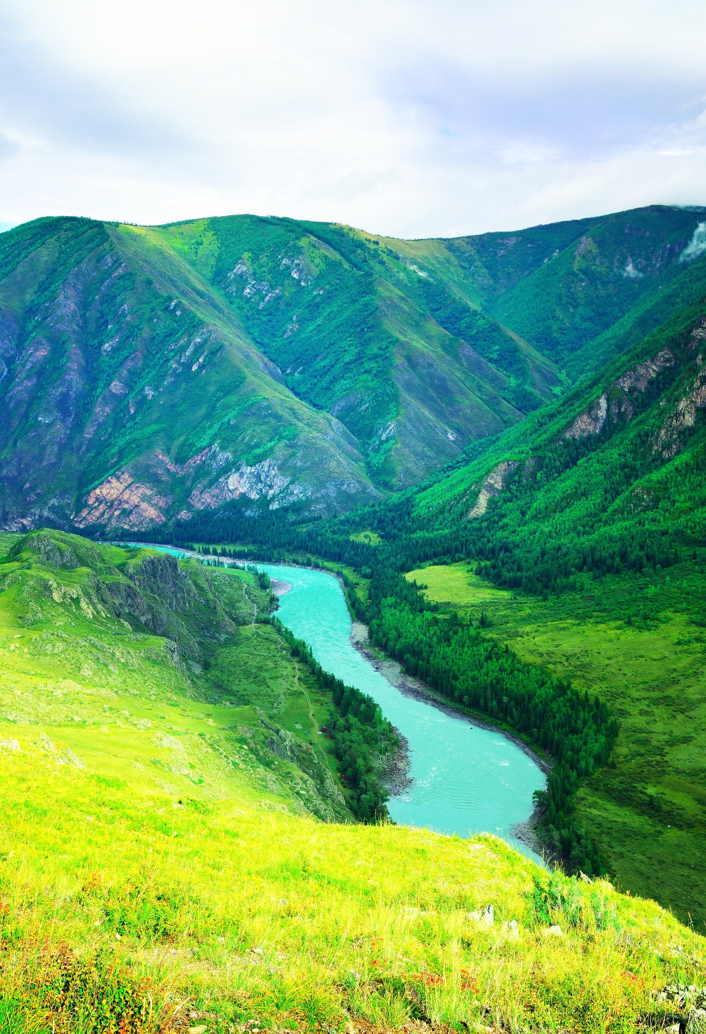 Mountain river valley — clean air and water
